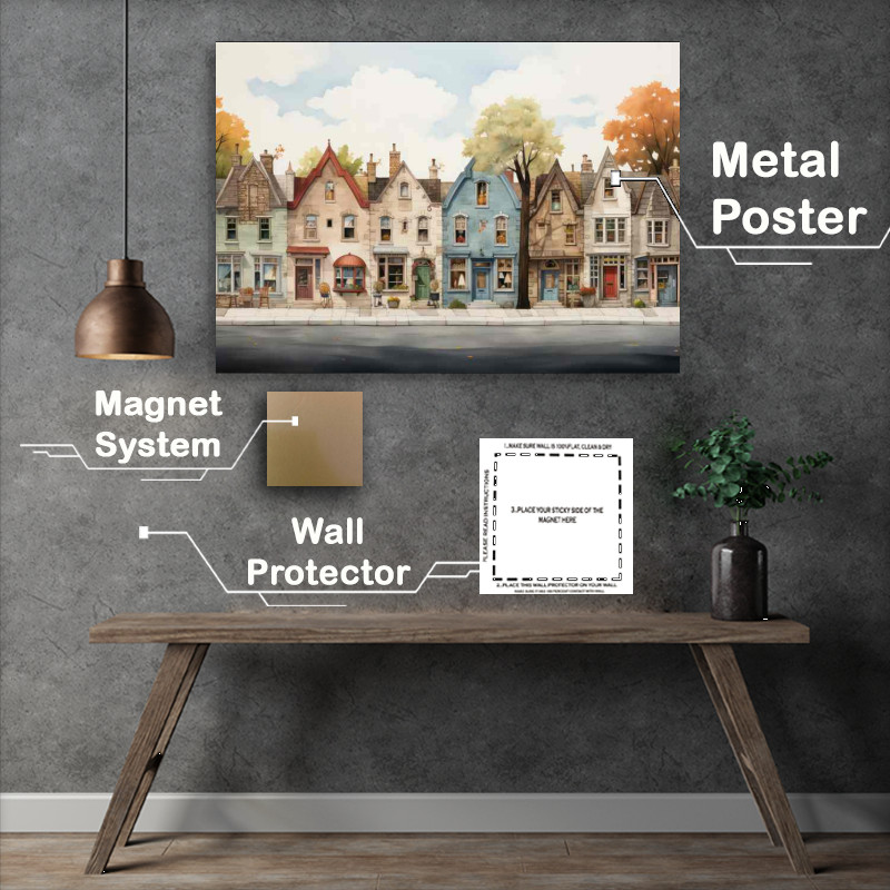 Buy Metal Poster : (Fairytale Houses)