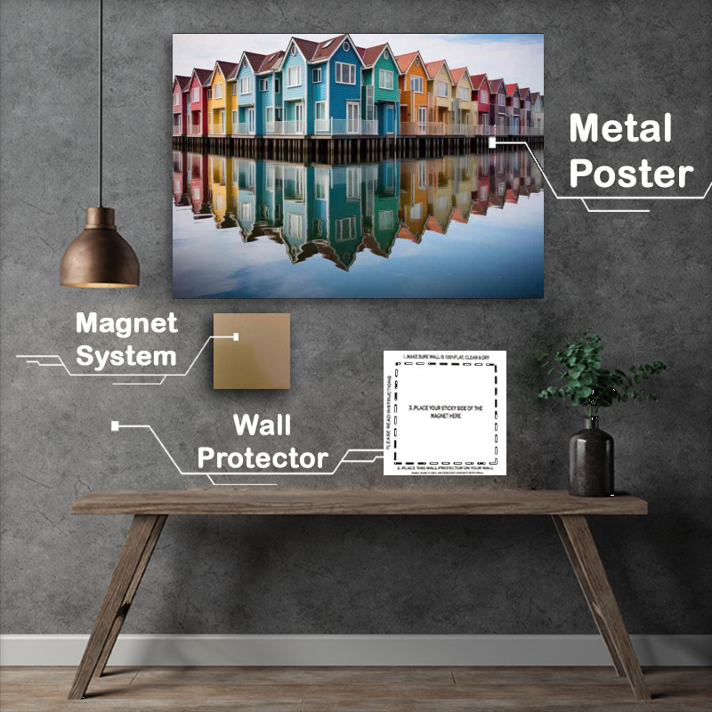 Buy Metal Poster : (Harbor Town Mirror)