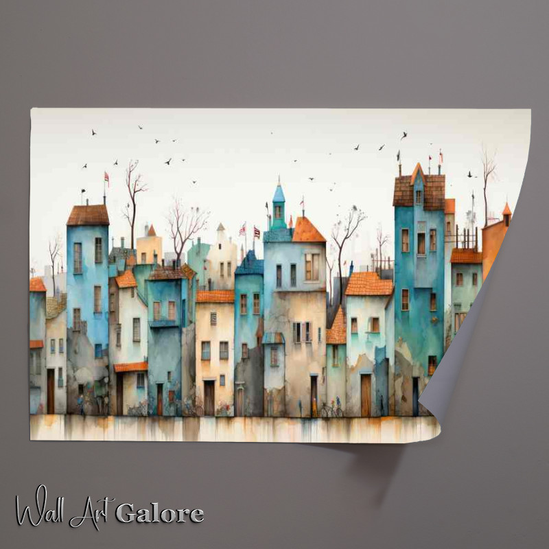 Buy Unframed Poster : (Houses on the Street)
