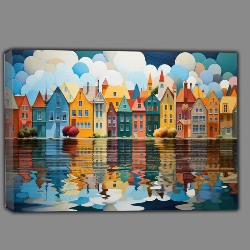 Buy Canvas : (Quirky Waterside Residence)