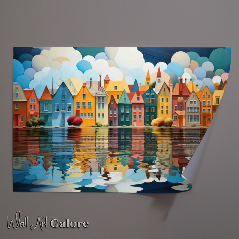 Buy Unframed Poster : (Quirky Waterside Residence)