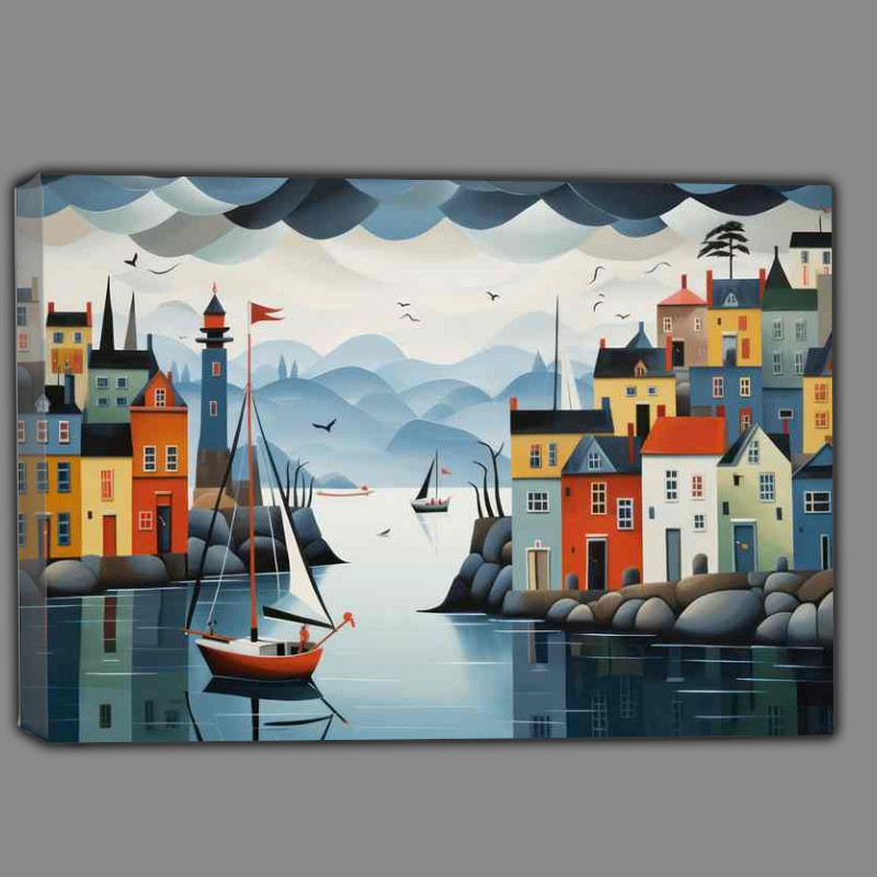 Buy Canvas : (Seaside Stormy Day)