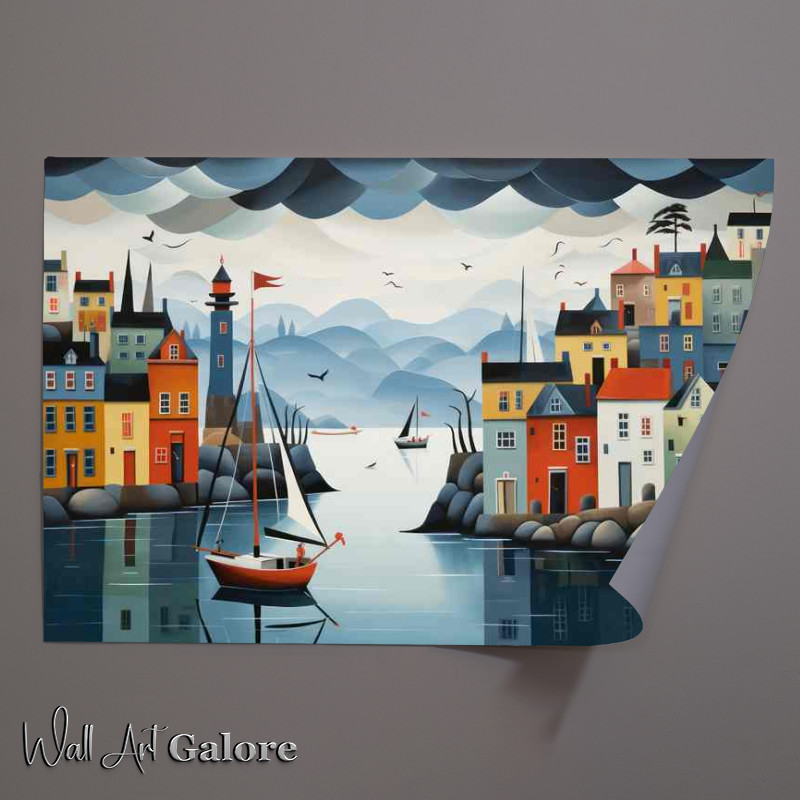 Buy Unframed Poster : (Seaside Stormy Day)