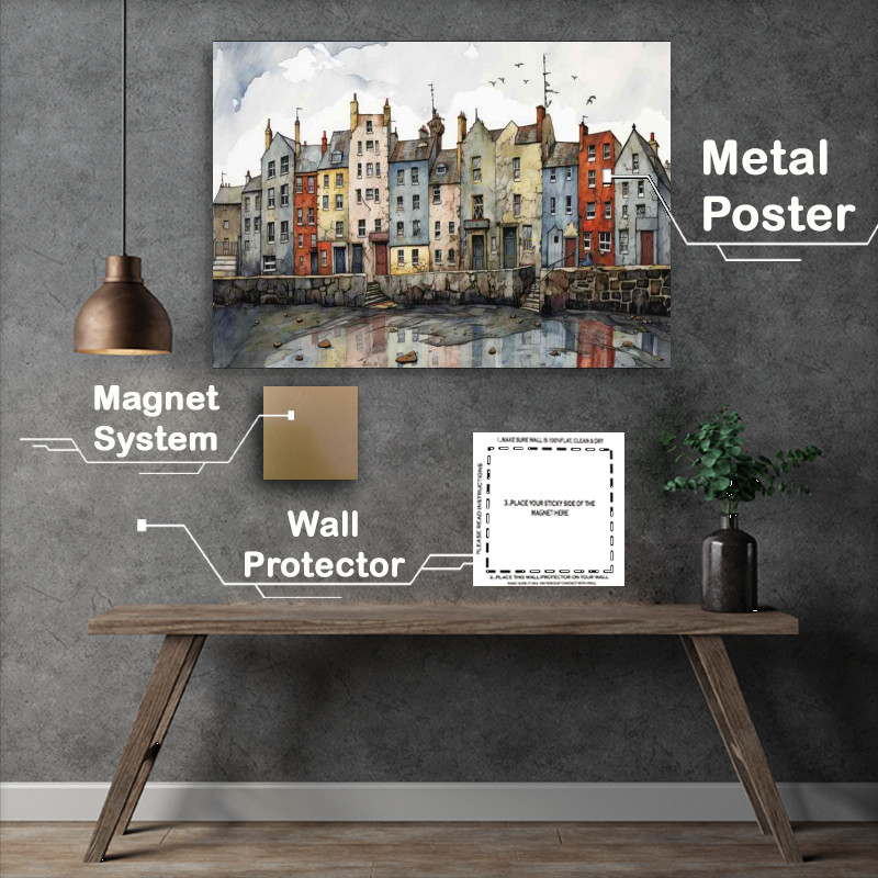 Buy Metal Poster : (The Narrow Town Houses)