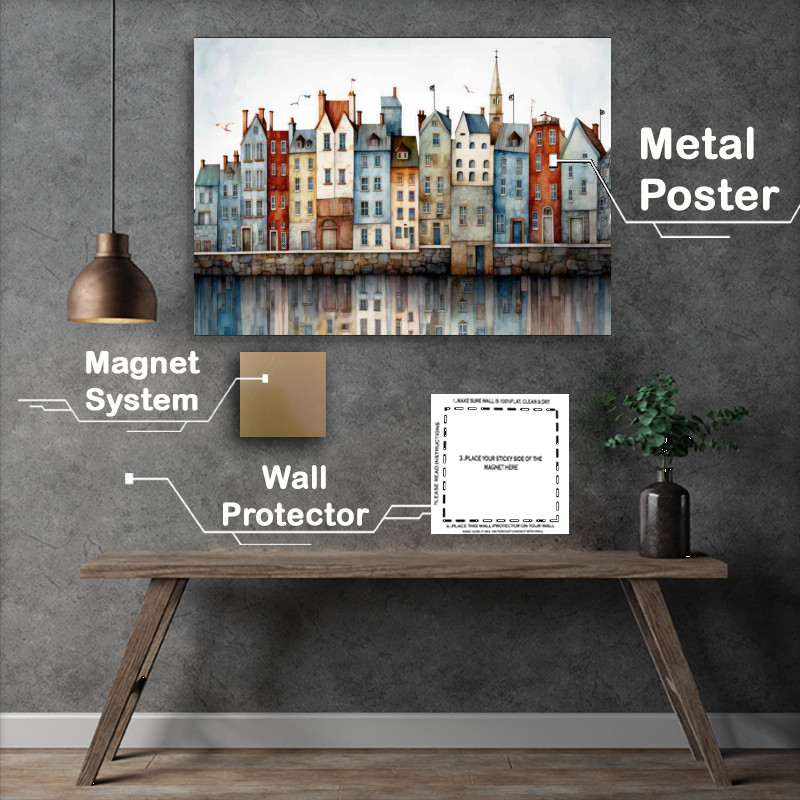 Buy Metal Poster : (Town House Row)