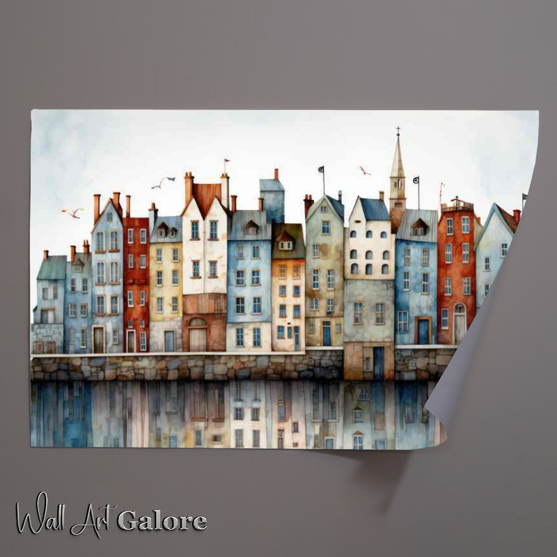 Buy Unframed Poster : (Town House Row)