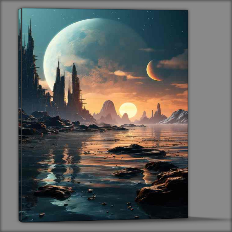 Buy Canvas : (Abstract Galactic Art Modern Space)