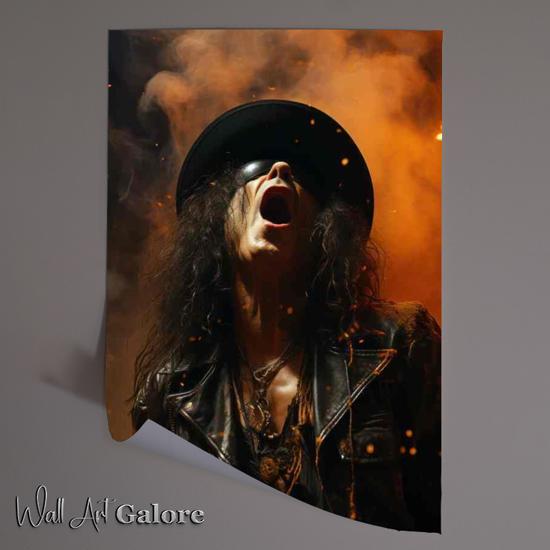Buy Unframed Poster : (Slash at the top of his voice)