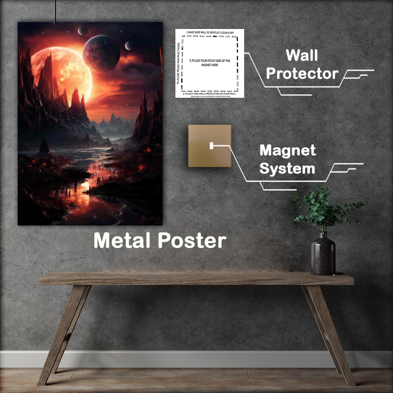 Buy Metal Poster : (Astronomical Wonders Creative Universe)