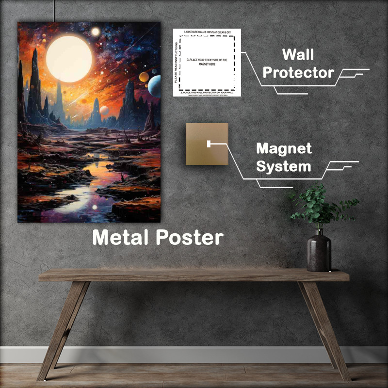 Buy Metal Poster : (Awe Inspiring Galactic Scenes Space)