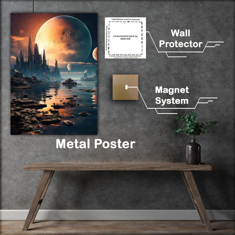 Buy Metal Poster : (Breathtaking Celestial Scenes Spectacular Space)