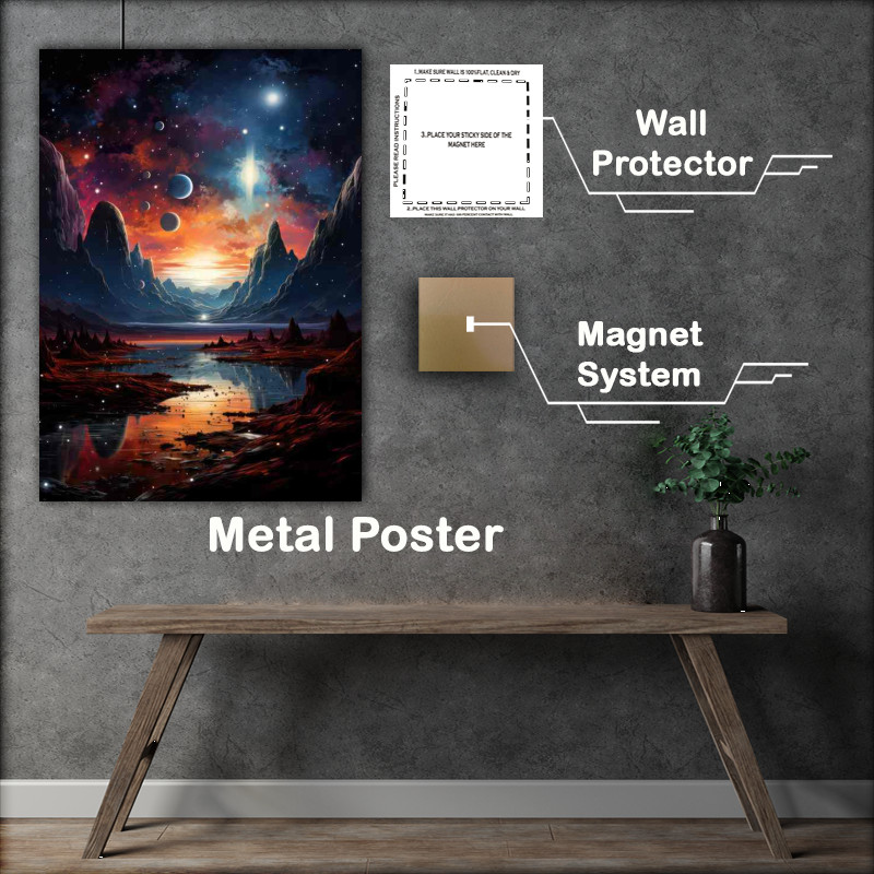 Buy Metal Poster : (Cosmic Enigma Mysterious Universe)
