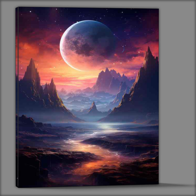 Buy Canvas : (Epic Astronomical Journey Galaxy Exploration)