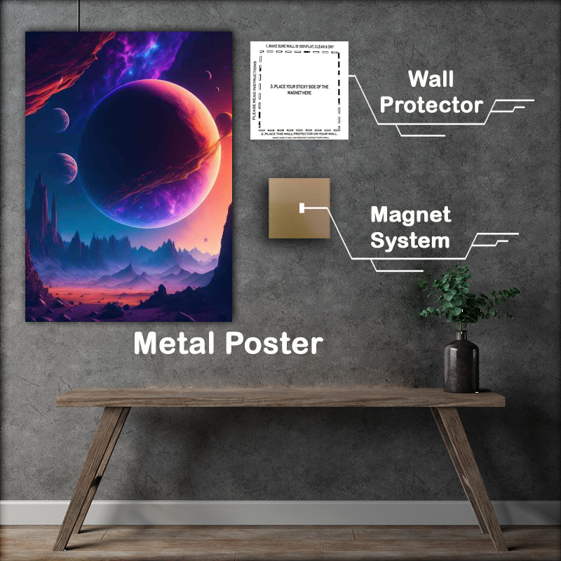 Buy Metal Poster : (Ethereal Cosmos Otherworldly Space)