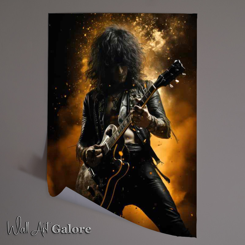 Buy Unframed Poster : (Slash rocking the guitar)
