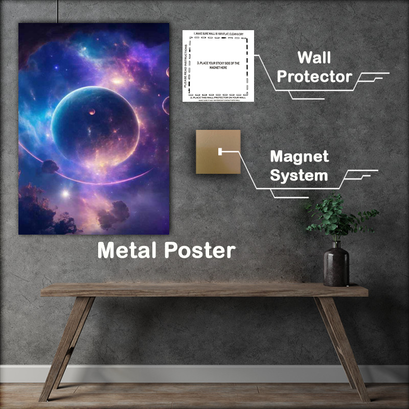 Buy Metal Poster : (Expansive space scene)