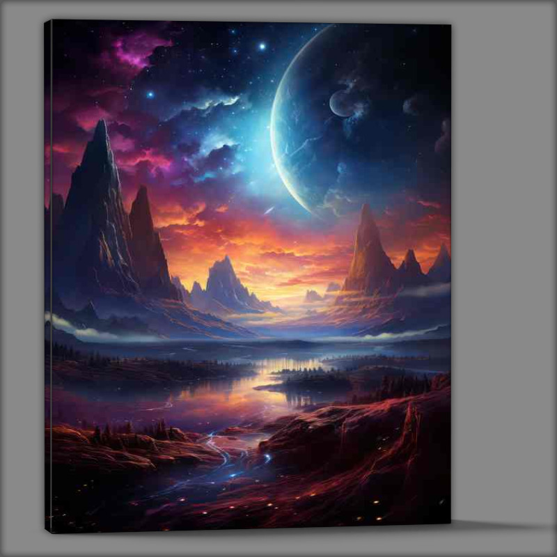 Buy Canvas : (Galactic Journey Inspirational Space Exploration Art)