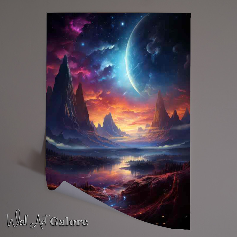 Buy Unframed Poster : (Galactic Journey Inspirational Space Exploration Art)