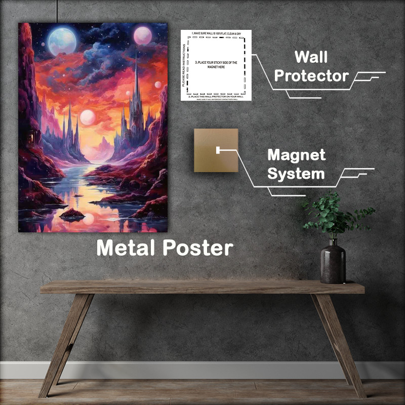 Buy Metal Poster : (Interstellar Fantasy Magical Galaxy)
