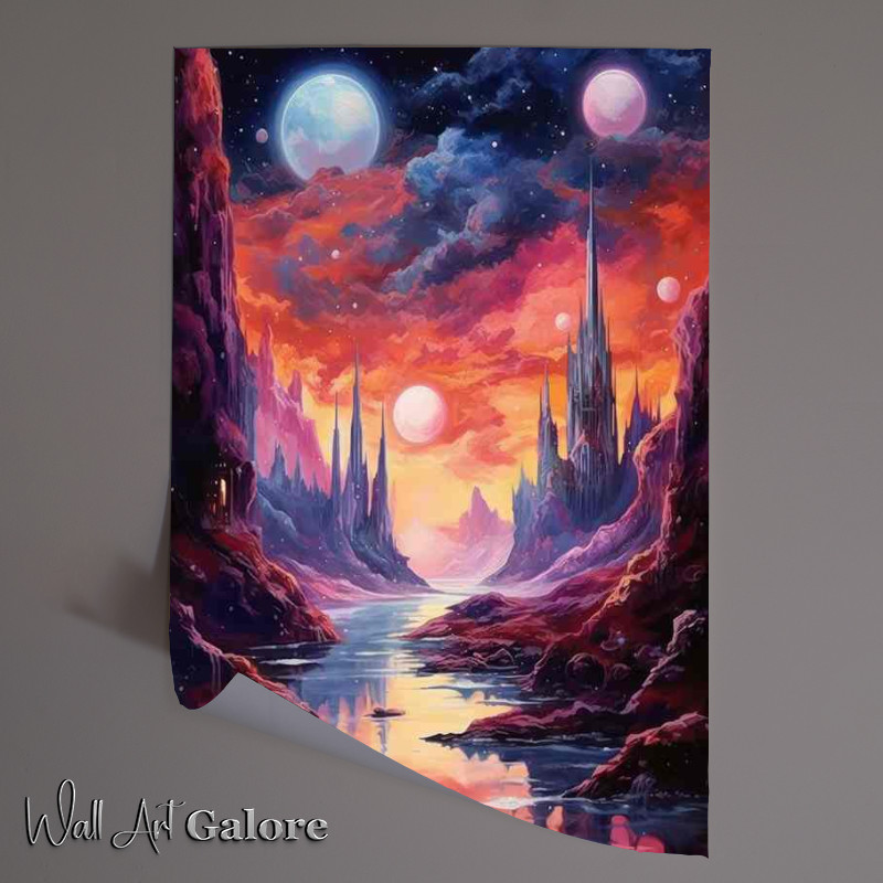 Buy Unframed Poster : (Interstellar Fantasy Magical Galaxy)