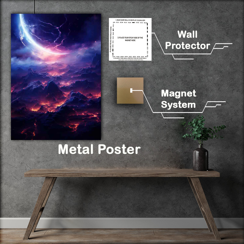 Buy Metal Poster : (Majestic Space Odyssey Inspiring Universe)