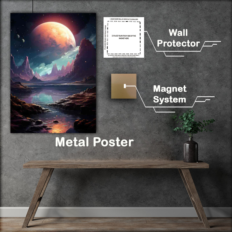 Buy Metal Poster : (Mesmerizing Galactic Art Stunning Universe)