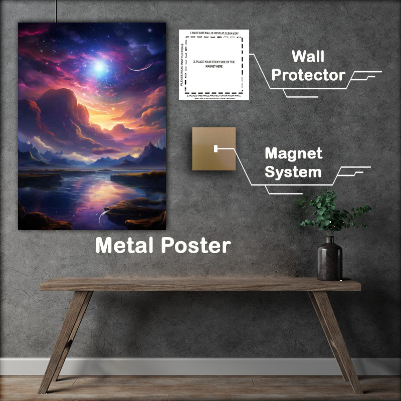 Buy Metal Poster : (Solar System Elegance Artistic Planetary)
