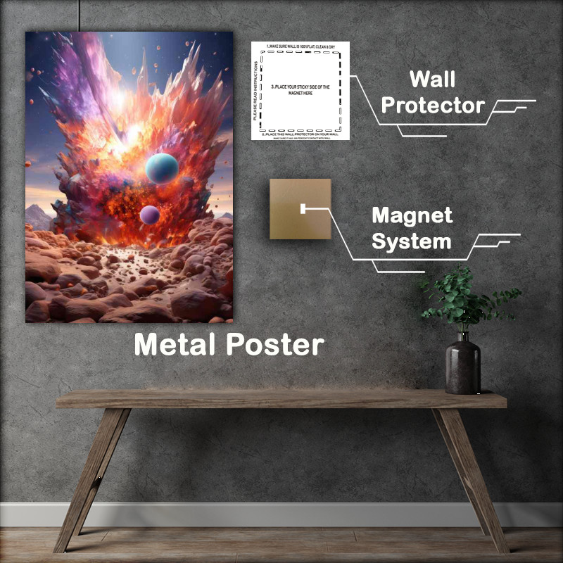 Buy Metal Poster : (Visionary Cosmos Scenes Inspirational Space)