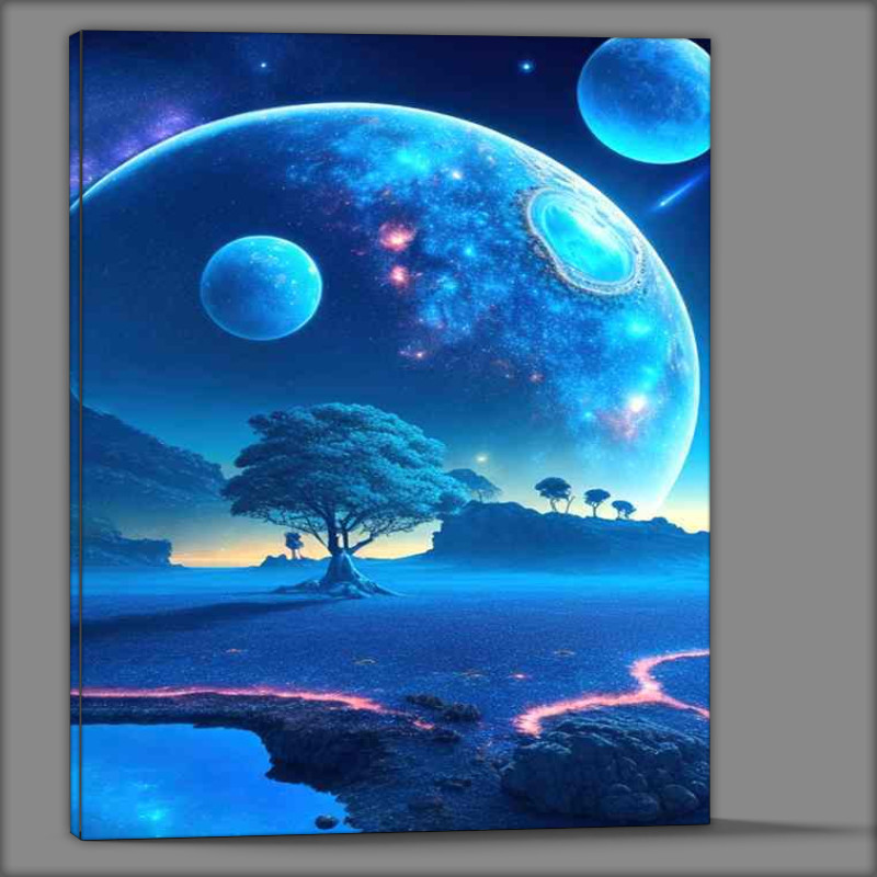 Buy Canvas : (observed space planets)