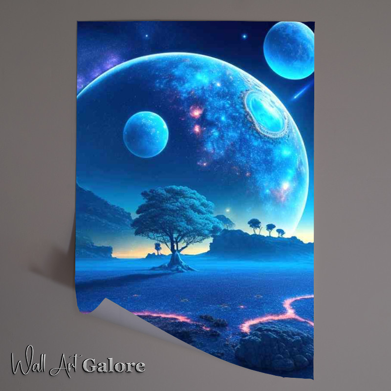 Buy Unframed Poster : (observed space planets)
