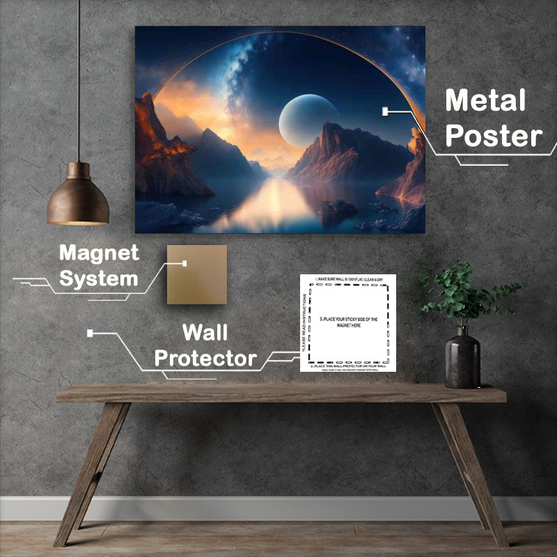 Buy Metal Poster : (Astro-Inspired Design Breathtaking Nebula)