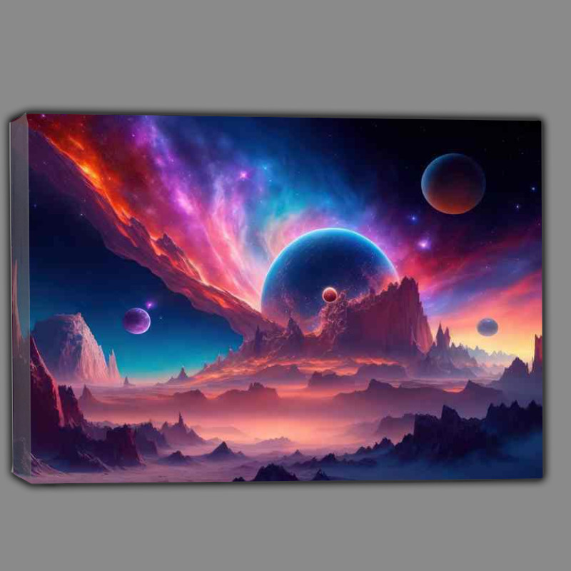 Buy Canvas : (Celestial Elegance Artistic Space Exploration)