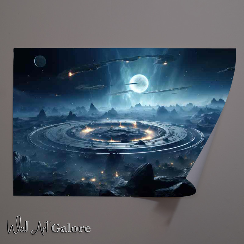 Buy Unframed Poster : (Futuristic Universe Designs Innovative Interstellar)