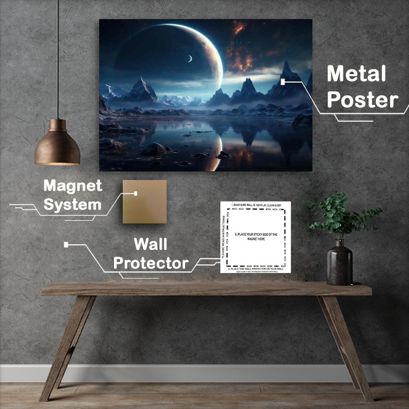 Buy Metal Poster : (Intergalactic Elegance Stylish Universe Design)