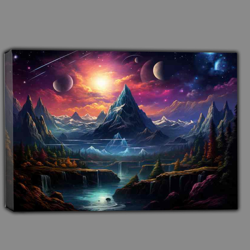 Buy Canvas : (Majestic Interstellar Art Elegant Galaxy)
