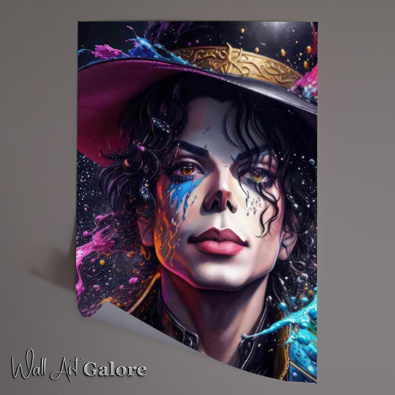 Buy Unframed Poster : (Splash art of Michael Jackson)