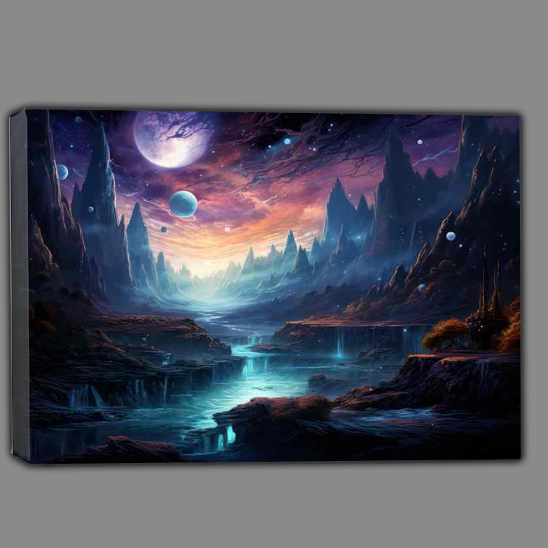 Buy Canvas : (Radiant Space Scenes Beautiful Universe)