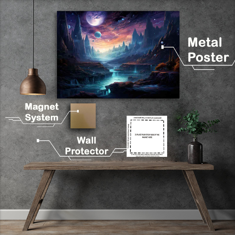 Buy Metal Poster : (Radiant Space Scenes Beautiful Universe)