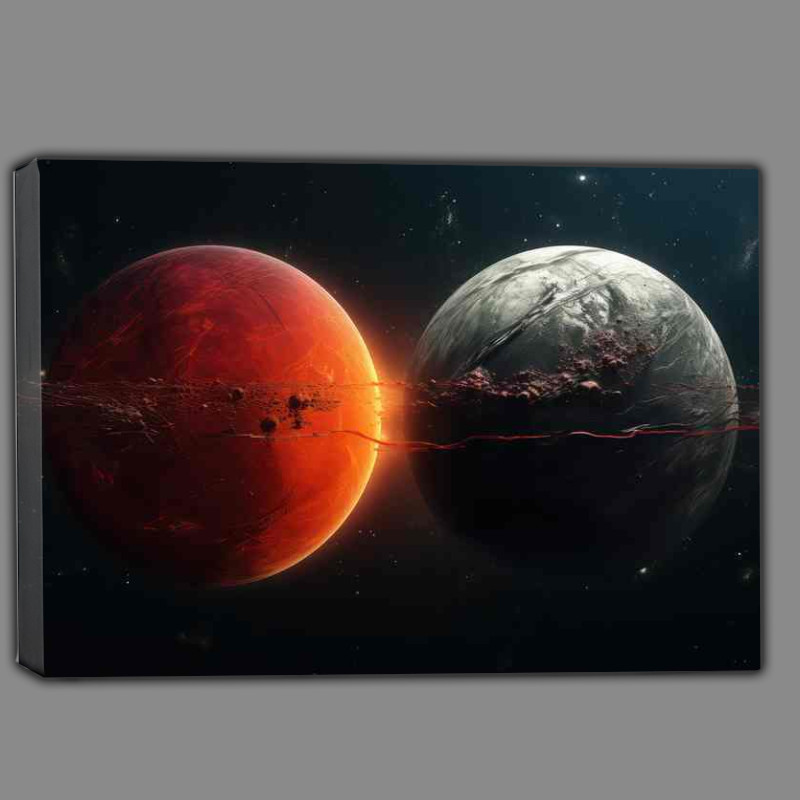 Buy Canvas : (Space Rocket planets Saturn Planets Venus And Mars)