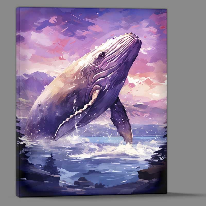 Buy Canvas : (Whale Watchers Weekly humpback whale)