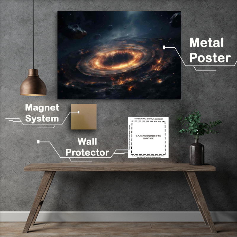 Buy Metal Poster : (Spectacular Stellar Scenes Inspiring Galaxy)