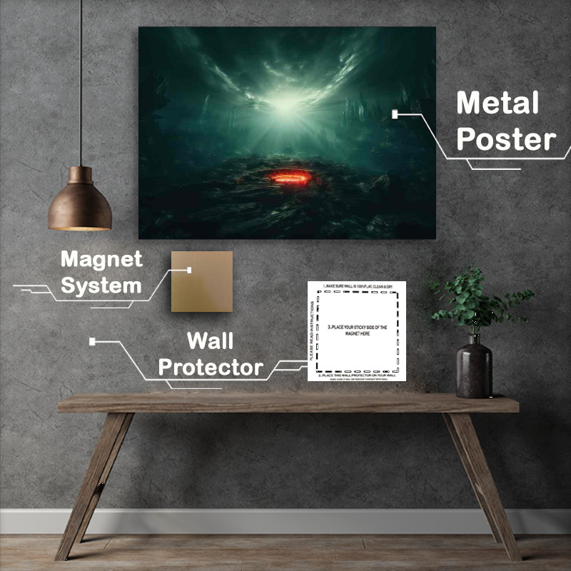 Buy Metal Poster : (Stylish Galactic Design Modern Space)