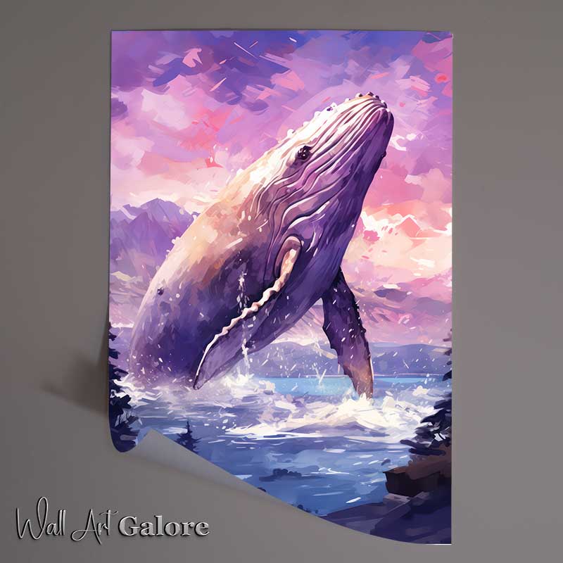 Buy Unframed Poster : (Whale Watchers Weekly humpback whale)