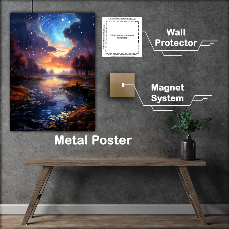 Buy Metal Poster : (Beyond Gravity Human Exploration of the Stars)