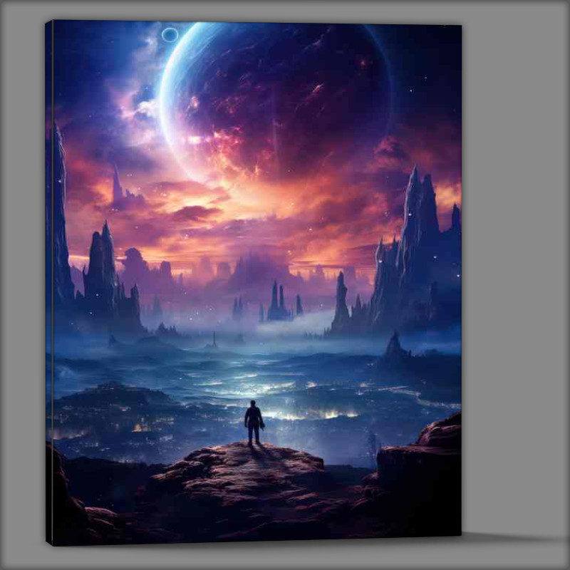 Buy Canvas : (Celestial Bodies Artistic Depictions of Planets and Moons)
