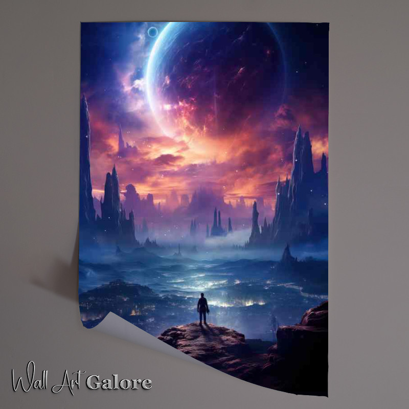 Buy Unframed Poster : (Celestial Bodies Artistic Depictions of Planets and Moons)