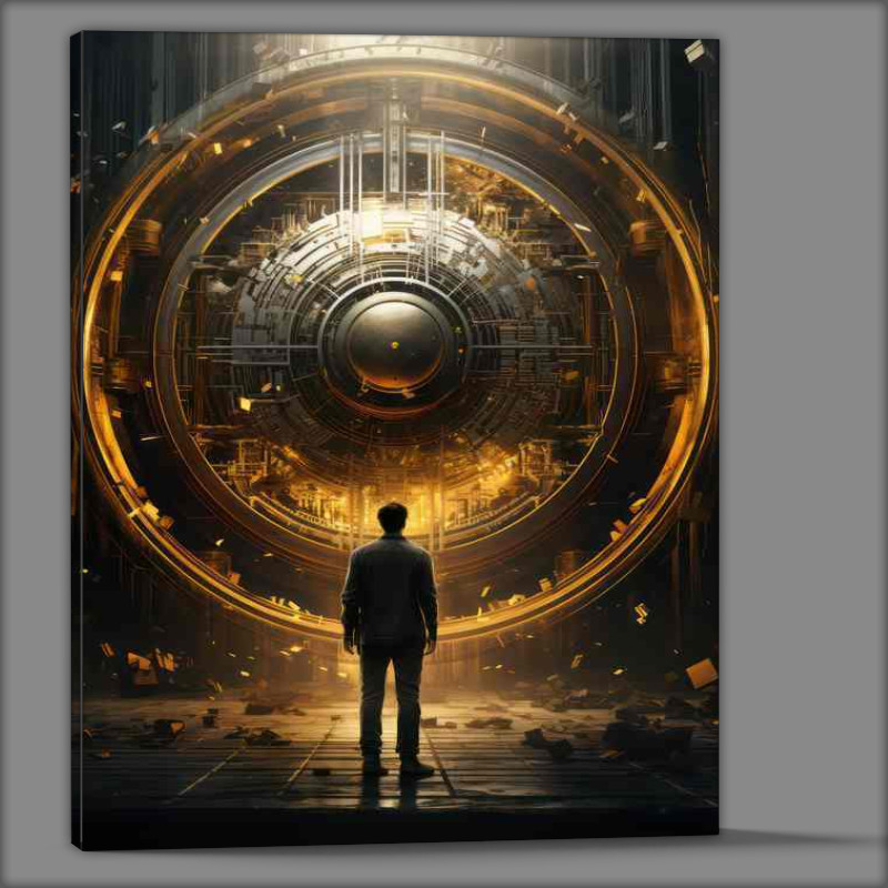 Buy Canvas : (Celestial Explorer Man in the Great Beyond)