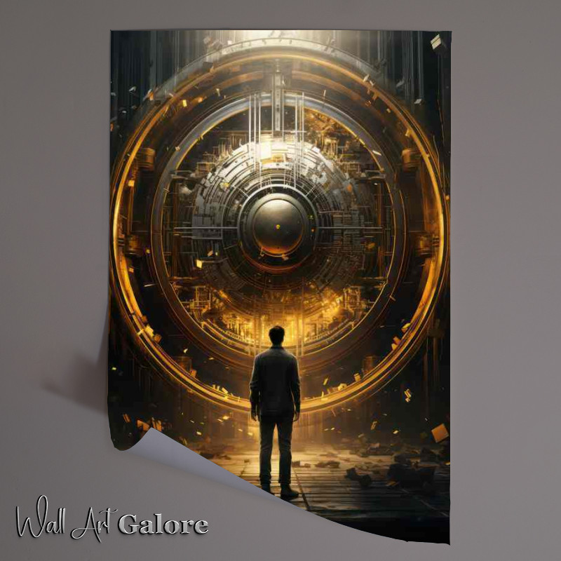 Buy Unframed Poster : (Celestial Explorer Man in the Great Beyond)