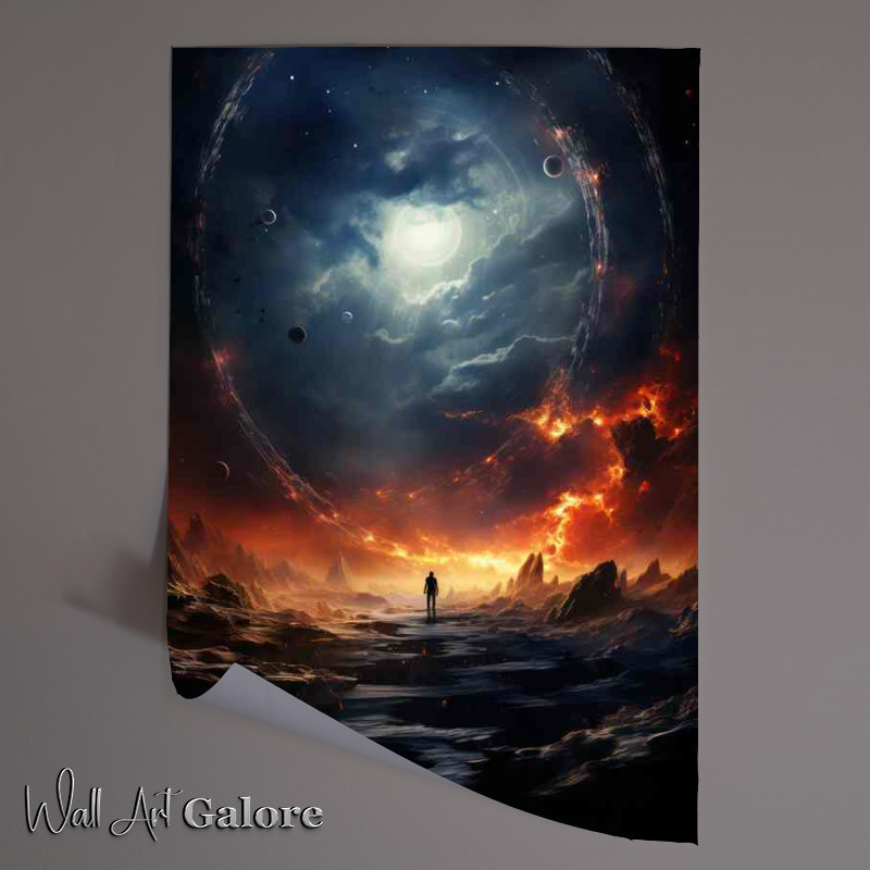 Buy Unframed Poster : (Celestial Travels Astronauts in the Galactic Wilderness)