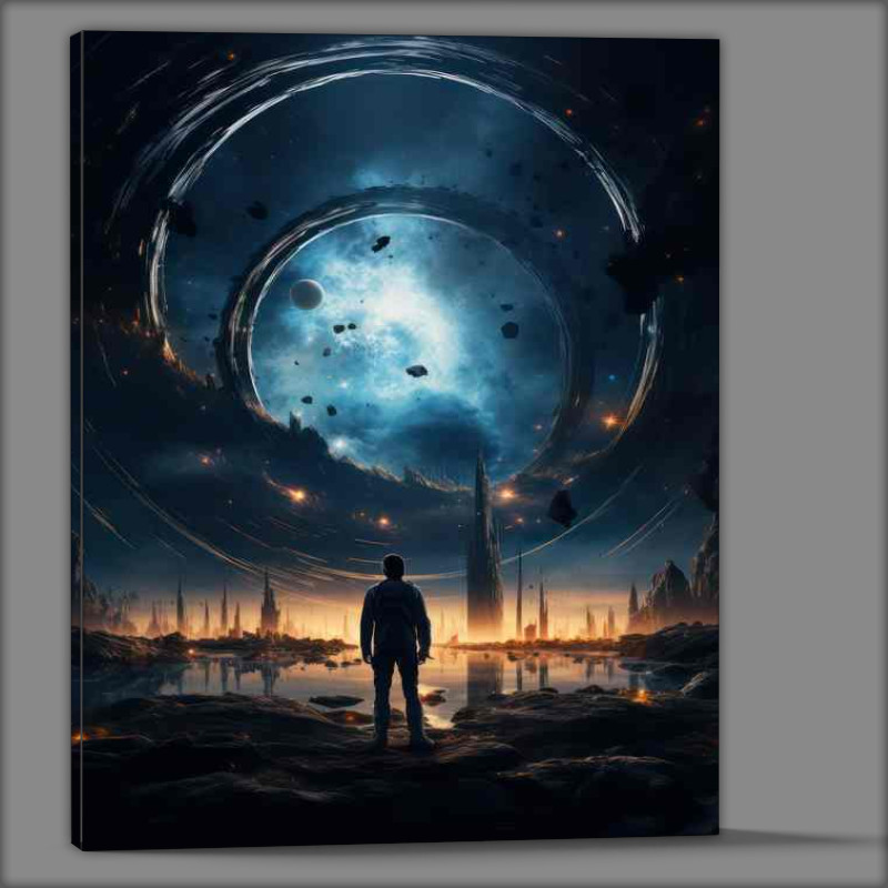 Buy Canvas : (Celestial Wanderer Astronaut in the Infinite Cosmos)